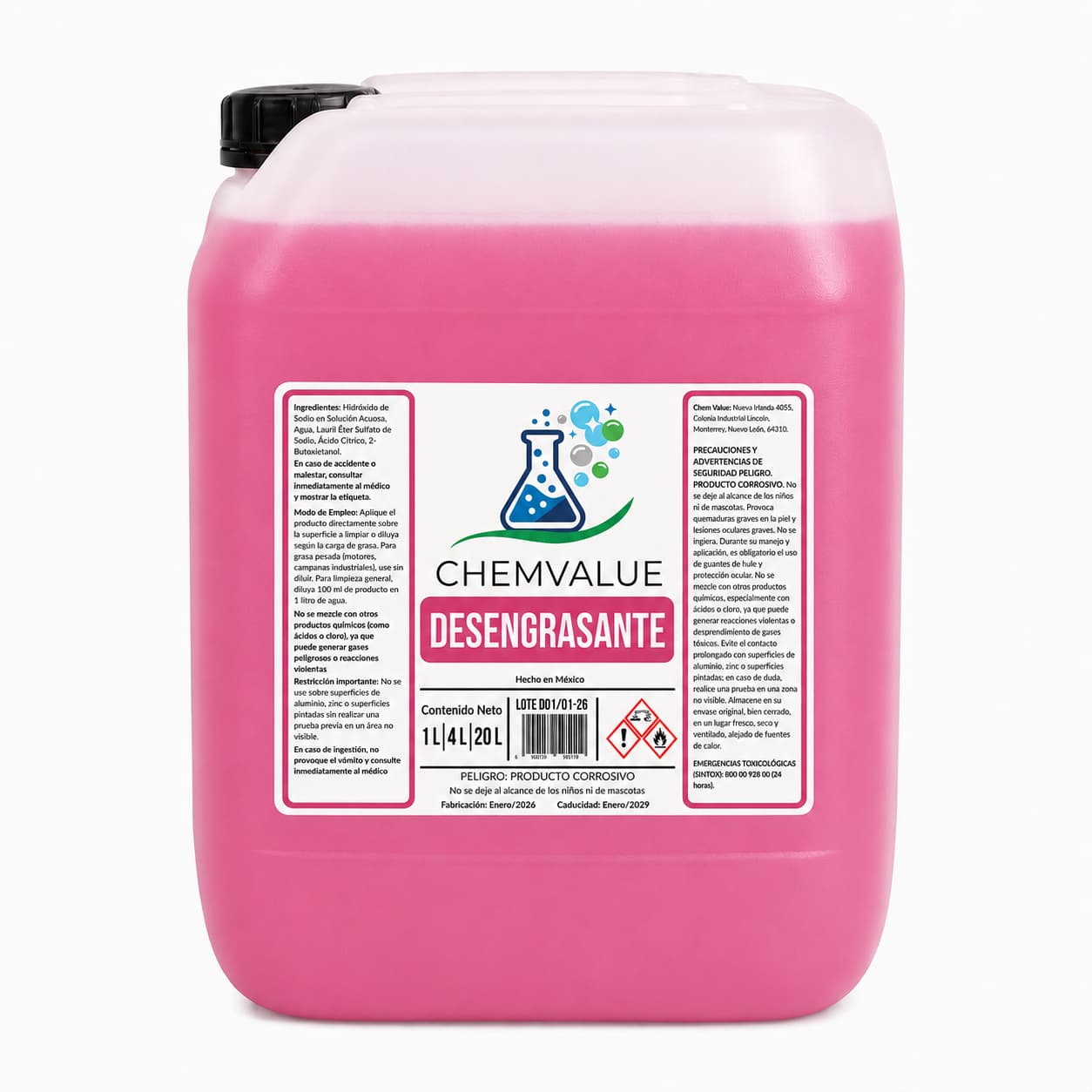 DESENGRASANTE CHEMVALUE 20 LTS
