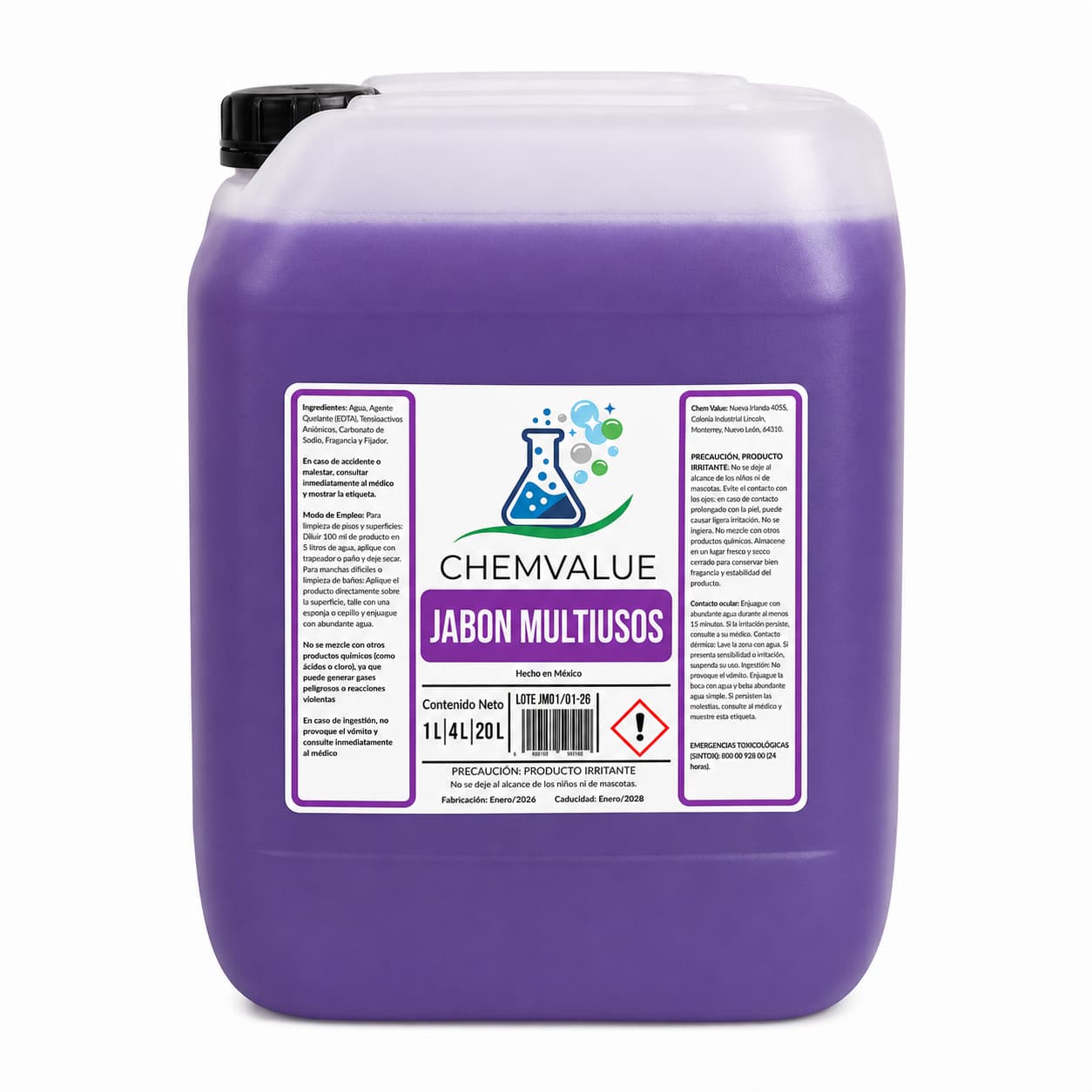 JABON MULTIUSOS CHEMVALUE 20LTS