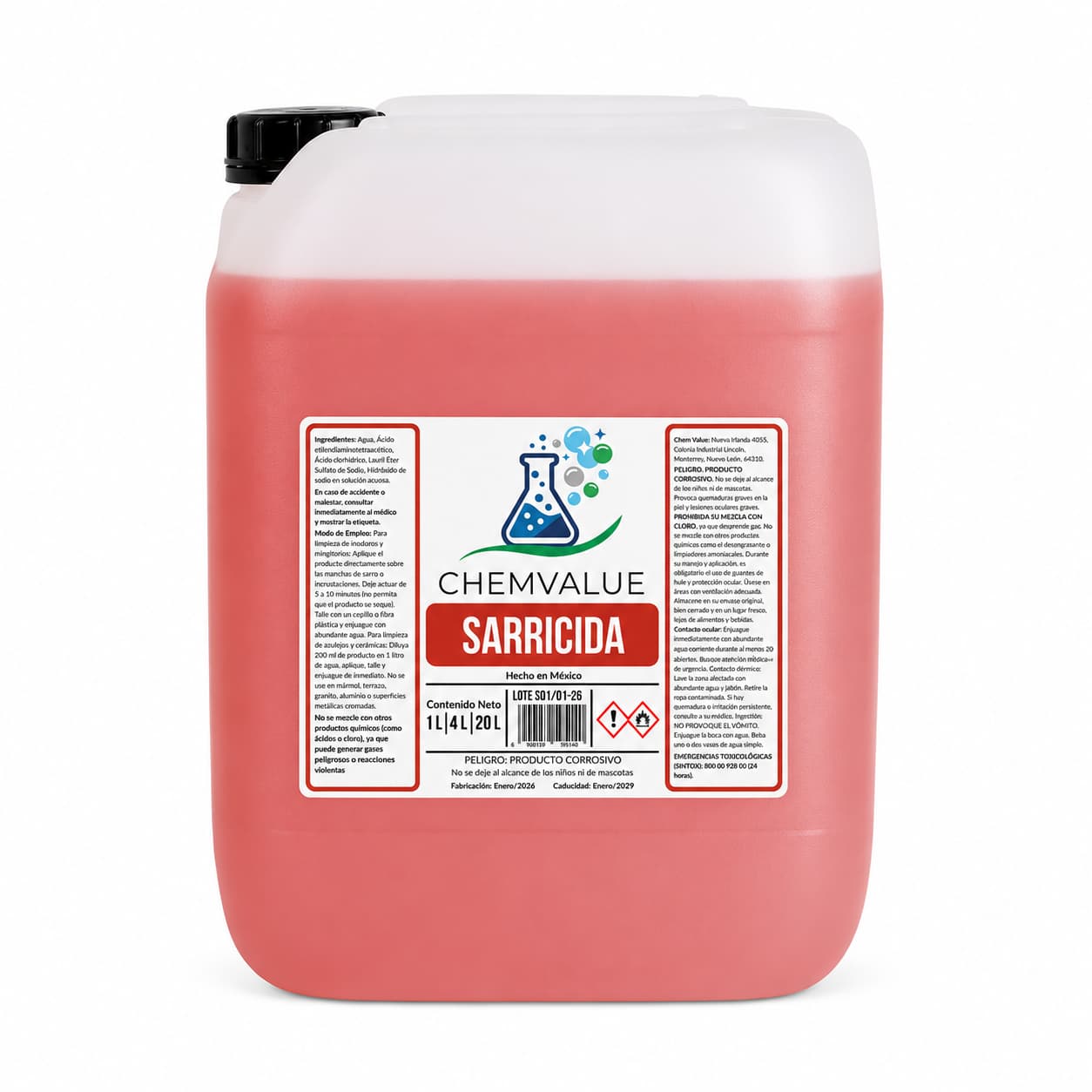 LIMPIABAÑOS SARRICIDA CHEMVALUE 20LTS