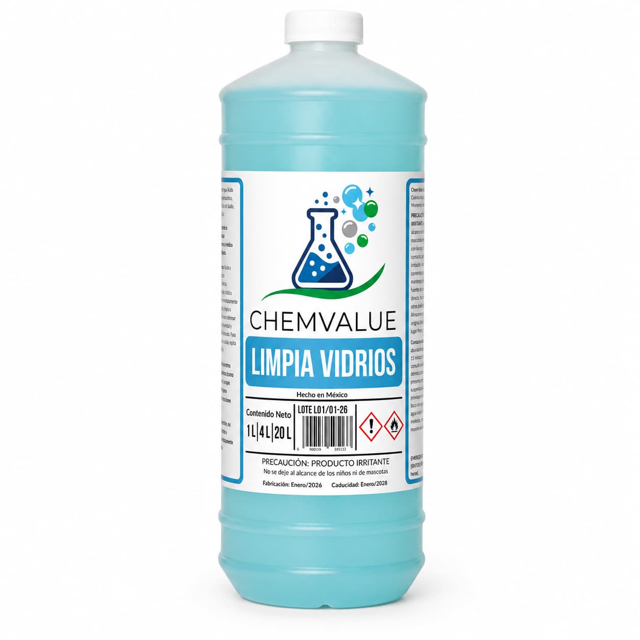 LIMPIA VIDRIOS CHEMVALUE 1 LITRO